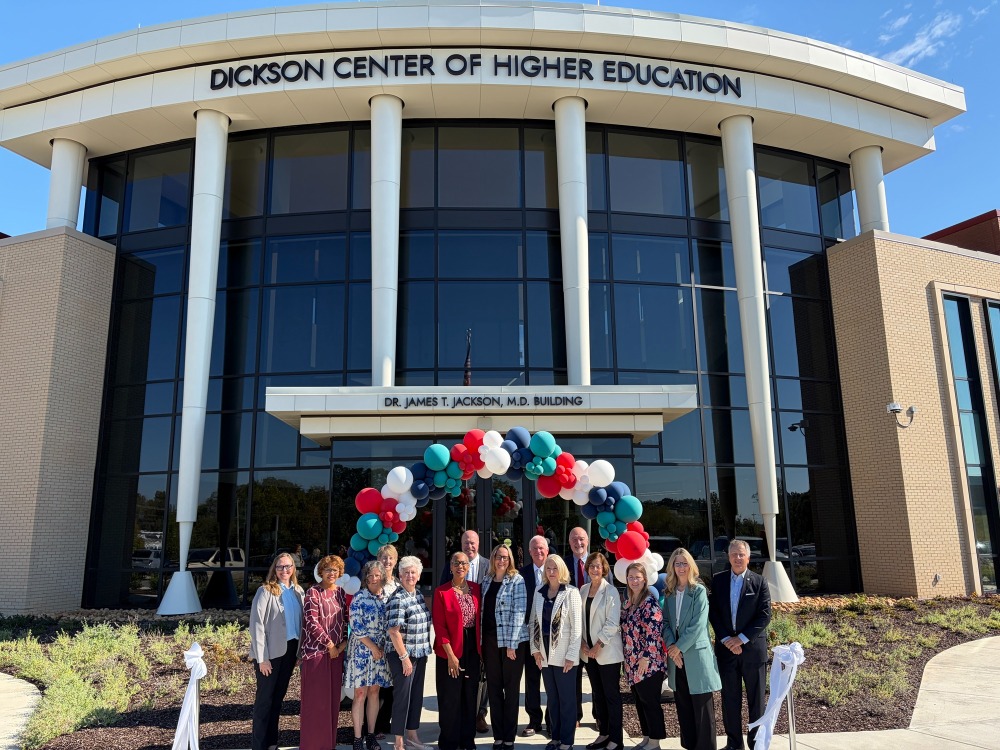 Nashville State Community College and the Tennessee College of Applied Technology (TCAT) Dickson celebrated the grand opening of the Dickson Center of Higher Education with a ribbon-cutting ceremony attended by local officials, Tennessee Board of Regents leaders, healthcare and educational partners, employees, and community members.