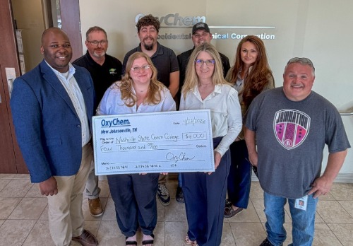 Since 2013, OxyChem has supported Nashville State Community College’s Industrial Processing Control Technician (IPCT) program, contributing $42,500 to date. 