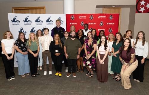 Proud to join Austin Peay State University’s (APSU) Eriksson College of Education in celebrating the 23 students in the Clarksville-Montgomery County School System (CMCSS) Teacher Residency cohort. A signing ceremony was recently held on APSU’s campus to commemorate beginning journey of these future educators.
