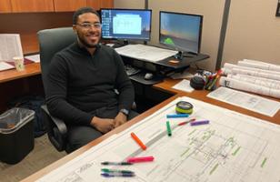 Shortly after graduating in May 2021 with an Architectural Design Technology A.A.S. degree, William Rucker began his career journey at Enfinity Engineering